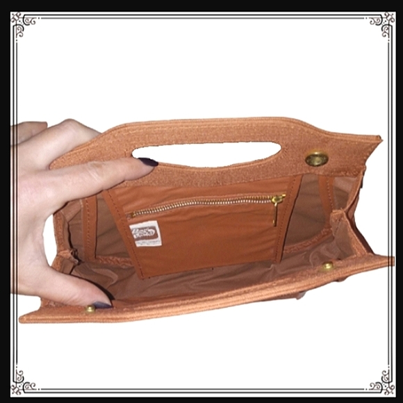 Vintage Light Brown Canvas Handbag - Picture 6 of 7